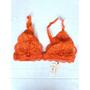 Free People x HAH Chi Lace Bralette • Orange Size S- Coquette - Limited- Eco
